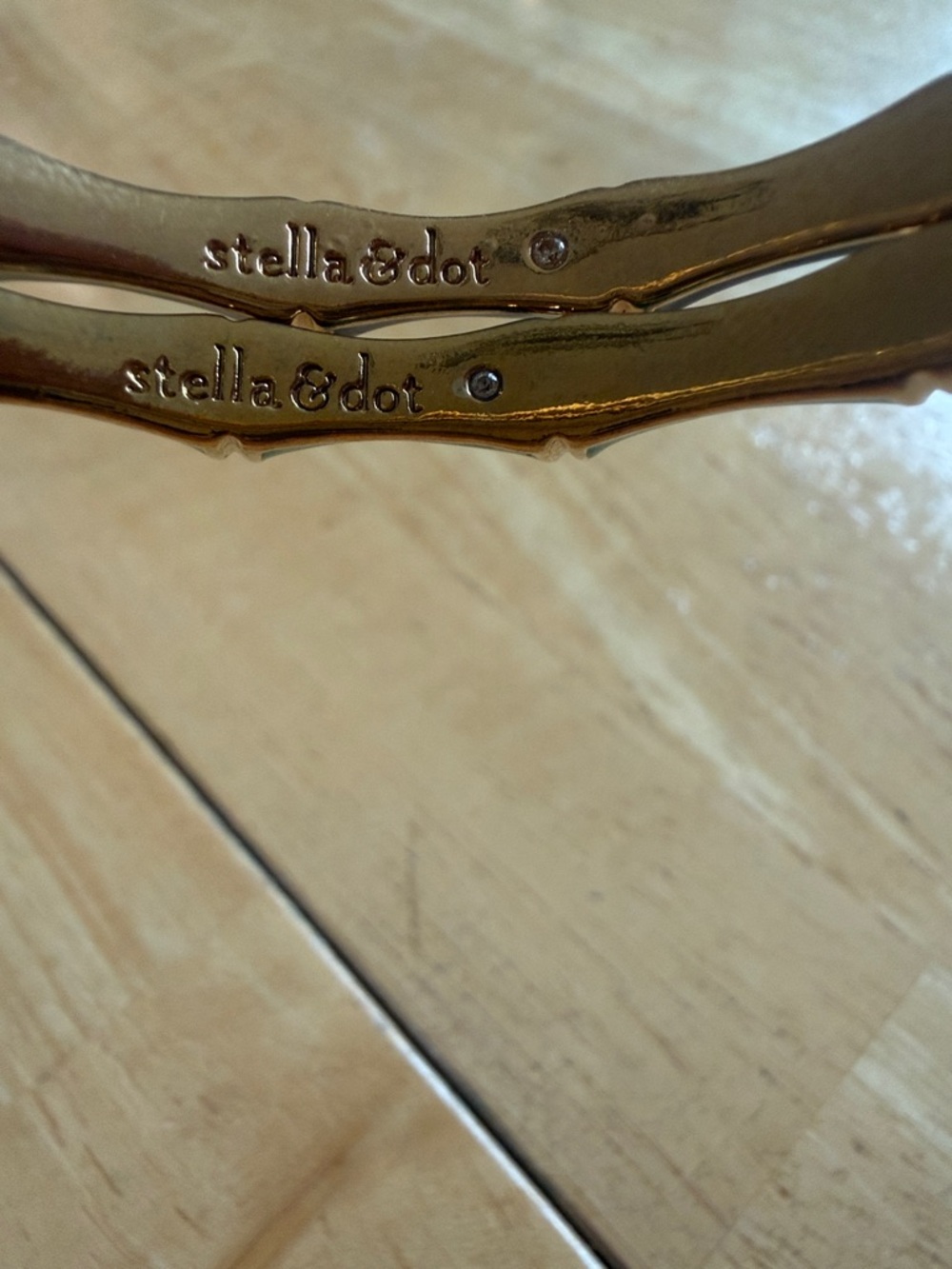 Stella & Dot Bamboo-Style Enamel Julep Bangles - Picture 5 of 5